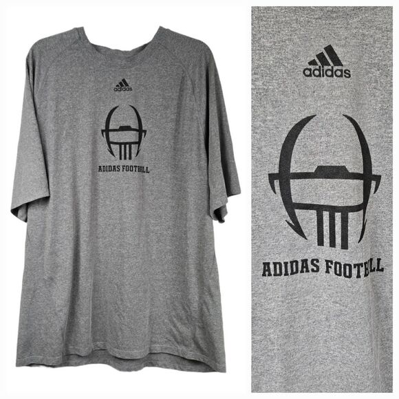 ADIDAS Football Men's 2XL Climalite Active Training Athletic Tee Exercise Shirt - Picture 1 of 7